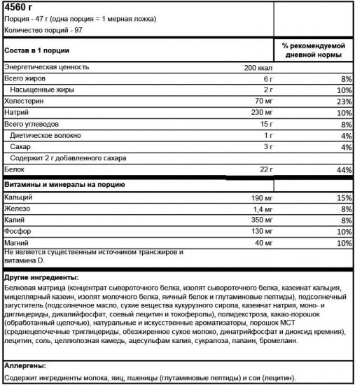 Протеин Syntha-6 «Шоколадный молочный коктейль»