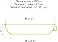 Сковорода блинная «Шеф Карло» - Фото 4