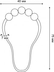 Набор колец для штор в ванную - Фото 2