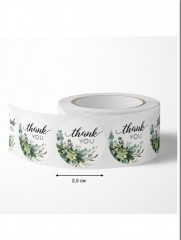 Набор наклеек в рулоне «Спасибо» - Фото 1