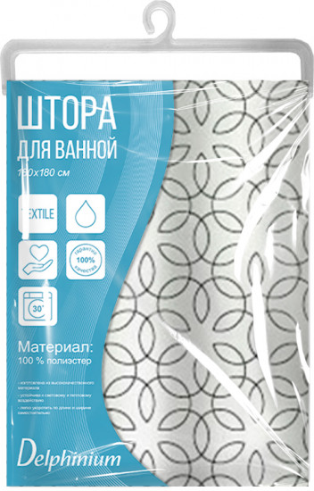 Штора для ванной «Вальс»