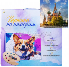 Роспись по холсту «Храм Василия Блаженного» - Фото 1