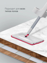 Швабра с отжимом и съемной насадкой из микрофибры «Джулиано» - Фото 8