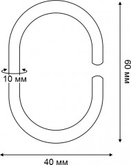 Набор колец для штор в ванную - Фото 1
