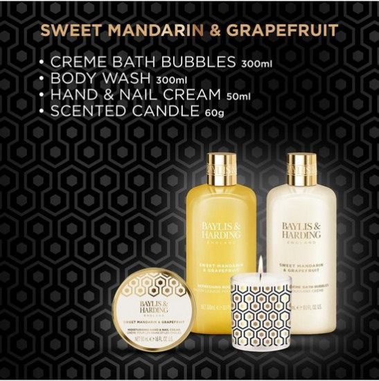 Набор подарочный «Sweet Mandarin & Grapefruit Candletlit Gift Wrapped»