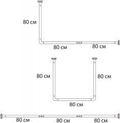 Карниз для ванной угловой - Фото 1