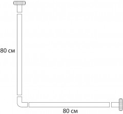 Карниз для ванной угловой - Фото 1