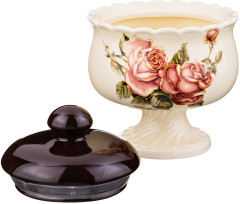 Сахарница на ножке «Корейская роза» - Фото 1
