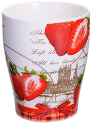 Кружка «Клубника» с ложкой - Фото 1