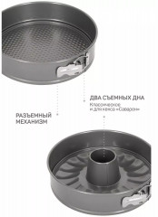 Форма для выпечки разъемная с двумя насадками «Лизетта» - Фото 4