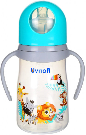 Бутылочка для кормления с широким горлышком и ручками