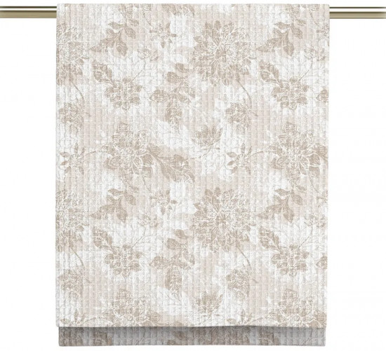 Комплект вафельных полотенец «Beige jacquard»