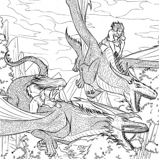 The Romantasy Coloring Book