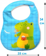 Нагрудник непромокаемый с кармашком «Крокодил» - Фото 7