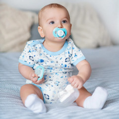 Набор пустышек симметричных ортодонтических с футляром «Мишка» - Фото 4