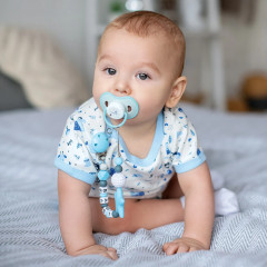 Набор пустышек симметричных ортодонтических с футляром «Мишка» - Фото 12