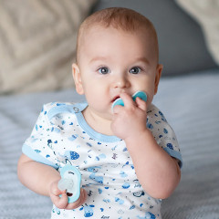 Набор пустышек симметричных ортодонтических с футляром «Мишка» - Фото 16