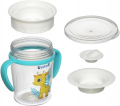 Поильник-непроливайка детский тренировочный «Жираф» - Фото 6