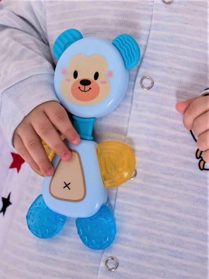 Прорезыватель с водой с погремушкой «Flexy Bear»
