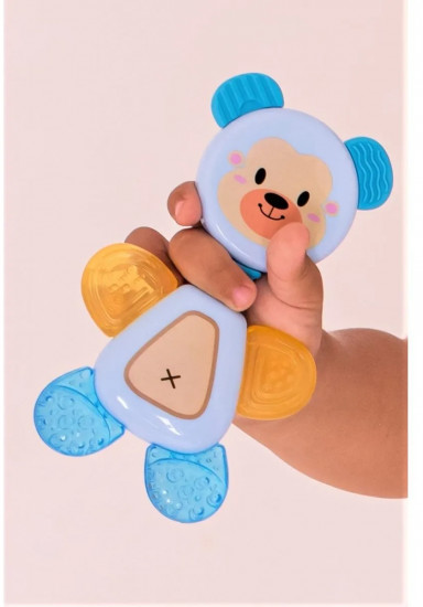 Прорезыватель с водой с погремушкой «Flexy Bear»