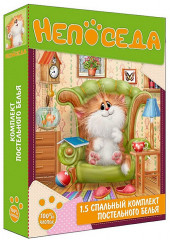 Комплект постельного белья «Цифры» (1,5-спальный, хлопок, 1 наволочка 70×70) - Фото 1