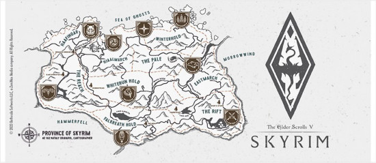Кружка «Skyrim Map»