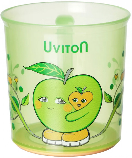Кружечка детская с антискользящим дном «Green apple»