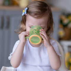 Кружечка детская с антискользящим дном «Green apple» - Фото 5