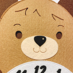 Игрушка развивающая «Медвежонок с часами» - Фото 1