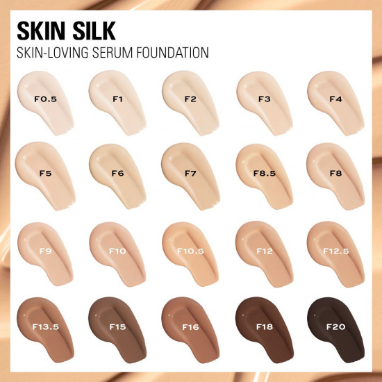 Тональная основа для лица «Skin Silk Luminous Serum Foundation», оттенок F1