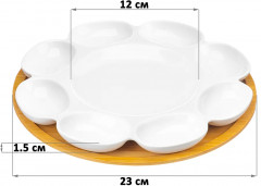 Тарелка для фаршированных яиц с подставкой «Айсберг» - Фото 2