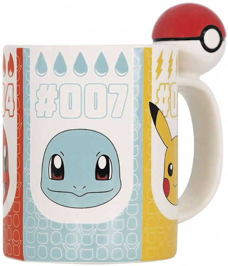 Кружка с 3D ручкой «Pokemon Pokeball»