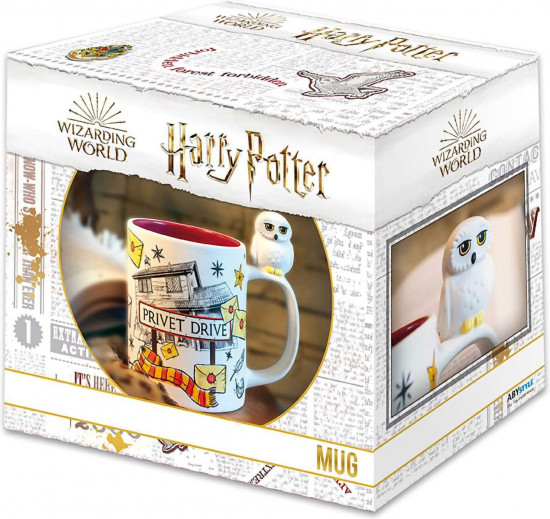 Кружка с 3D ручкой «Hedwig & Privet Drive»
