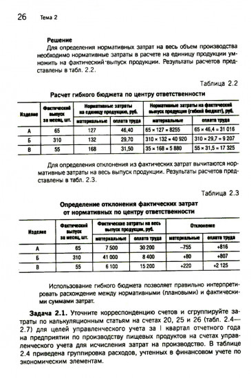 Управленческий учет. Сборник задач. Учебное пособие