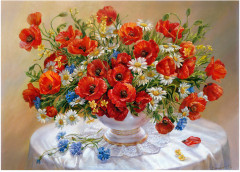 Картина по номерам «Маки» - Фото 5