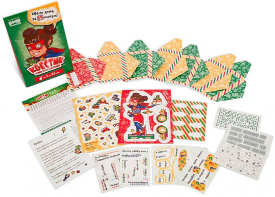 Игра настольная « Квестик супергеройский.Катя»