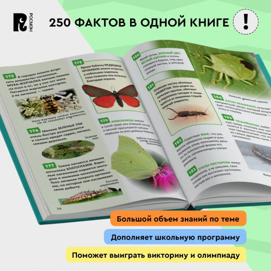 Насекомые. 250 фактов. Энциклопедия российского школьника