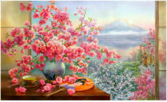 Картина по номерам «Букет сакуры» - Фото 6