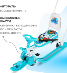 Снегокат с колёсами «Ми-ми-мишки» - Фото 4