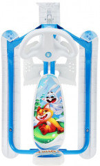 Снегокат растущий, со спинкой «Морозные гонки» - Фото 2