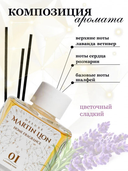 Диффузор ароматический «White 01 Lavender Wind»
