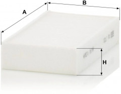 Набор фильтров салонных CU1721-2 - Фото 1