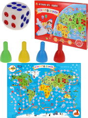 Игра настольная «Вокруг Земли» - Фото 1