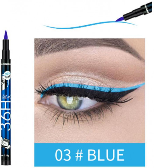 Водостойкая подводка-карандаш для глаз, оттенок 03 Blue