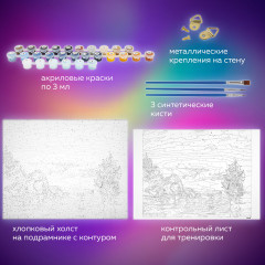 Картина по номерам «Лунная ночь» - Фото 4
