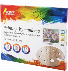 Картина по номерам «Бело-розовые розы» - Фото 5