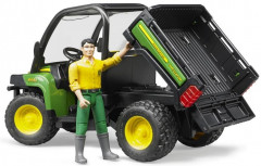 Мини-самосвал Bruder John Deere Gator XUV 855D с фигуркой водителя - Фото 2
