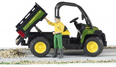 Мини-самосвал Bruder John Deere Gator XUV 855D с фигуркой водителя - Фото 3