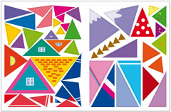 Геометрические наклейки. Треугольник - Фото 3