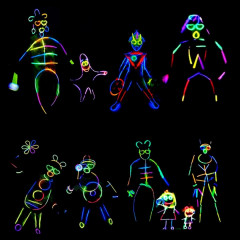 Набор неоновых светящихся палочек-браслетов - Фото 3